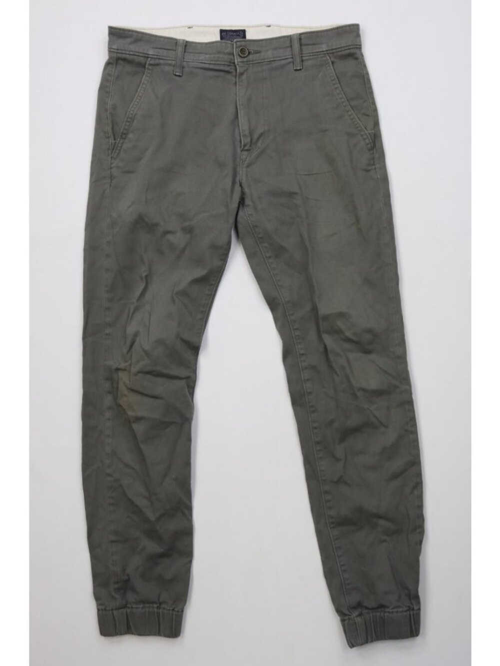 Vintage Levis Mens 30x32 Distressed Cuffed Chino Joggers Jogger Pants Green